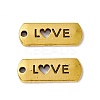 Tibetan Style Alloy Rectangle with Word Love Pendants LS-TIBEP-Q043-069AG-RS-2