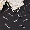 6Pcs Extender Clasps Brass Micro Pave Cubic Zirconia Fold Over Extension Clasps FIND-BBC0003-54B-4