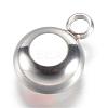 304 Stainless Steel Glass Rhinestone Charms STAS-G082-10-3