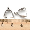 Non-Tarnish 201 Stainless Steel Pendant Pinch Bails STAS-Q310-02P-3