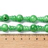 Natural Jade 3-Hole Guru Bead Strands G-K149-44-4