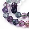 Natural Rainbow Fluorite Beads Strands G-S345-6mm-29-4