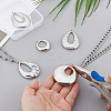 5Pcs 5 Styles 304 Stainless Steel Pendants STAS-PH0006-79-3