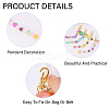 Fruit Polymer Clay & Acrylic & Alloy Enamel Locking Stitch Marker HJEW-CA00012-4