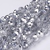 Electroplate Glass Bead Strands LS-GR10MMY-07S-1