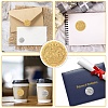 Plastic Self Adhesive Gold Foil Embossed Stickers DIY-WH0575-038-4