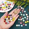 120Pcs 12 Colors Golden Plated Alloy Charms ENAM-SZ0001-64V-4