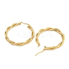304 Stainless Steel Twist Ring Hoop Earrings for Women EJEW-U022-14G-2