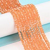 Baking Paint Transparent Glass Beads Strands DGLA-F029-J2mm-03-2
