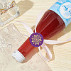 Brass Wax Seal Stamps with Wood Handle AJEW-WH0412-0192-5