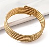304 Stainless Steel Spring Multi-strand Bangles for Women BJEW-Z086-01G-02-2