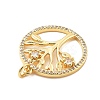 Brass Micro Pave Cubic Zirconia Pendants KK-L209-081G-2