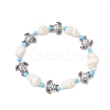 Ocean Theme Natural Shell & Alloy Beaded Stretch Bracelets for Men Women BJEW-JB12387-02-2