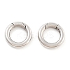 Non-Tarnish 316 Stainless Steel Spring Gate Rings STAS-M296-01P-F-2