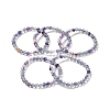 Natural Fluorite Beaded Stretch Bracelets BJEW-K233-01A-02-01-1