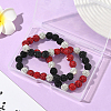 1Pc Polymer Clay Rhinestone Round Beaded Stretch Necklaces NJEW-SP0001-14B-7