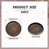50Pcs Tibetan Style Brass Plain Edge Bezel Cups KK-HY0001-22-2