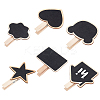 24 Pcs 6 Styles Wooden Blackboard Clip DIY-GF0003-59-1