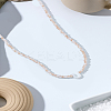 1Pc Glass Rondelle Beaded Necklaces NJEW-LP0007-23U-3