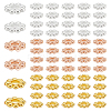 126Pcs 3 Colors Zinc Alloy Spacer Beads FIND-LP0001-12-1