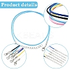 10 Colors Waxed Cotton Cord Necklace Making MAK-YW0001-17A-4