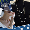 2 Strands ABS Plastic Imitation Pearl Beads Strands KY-SC0002-08-5