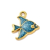 304 Stainless Steel Enamel Pendants STAS-B085-39G-1
