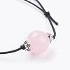 Adjustable Waxed Polyester Cord Beaded Bracelets BJEW-JB03351-3