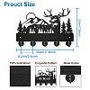 Wood & Iron Wall Mounted Hangers HJEW-WH0055-005-2