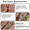 3Pcs 3 Colors Polypropylene Braided Corn Knot Pendant Decorations KEYC-HY0001-27-4