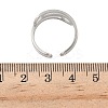 304 Stainless Steel Cuff Rings for Women RJEW-A079-08B-P-5