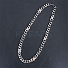 304 Stainless Steel & Zinc Alloy Thorned Cuban Link Chain Necklaces for Men FS-WGE9529-02-1