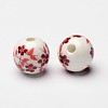 Handmade Printed Porcelain Beads X-CF188Y-2
