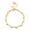 304 Stainless Steel Link Bracelets for Women BJEW-P354-06G-4