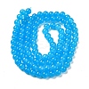Baking Paint Imitation Jade Glass Round Bead Strands DGLA-Q021-8mm-13-2