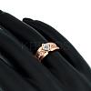 Classic Real Rose Gold Plated Brass Cubic Zirconia Rings for Men RJEW-BB06383-8RG-4