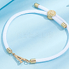 1pc Adjustable Nylon Cord Slider Bracelets for Women BJEW-LP0001-33A-G-3