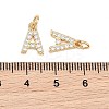 SHEGRACE Brass Micro Pave Clear Cubic Zirconia Pendants XGRQ29583-394G-A-3