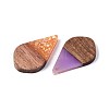 Opaque Resin and Walnut Wood Pendants RESI-T060-10M-2