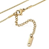 Ion Plating(IP) 304 Stainless Steel Snake Chain Necklaces NJEW-D080-03G-3