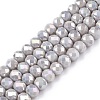 Electroplate Glass Beads Strands EGLA-A044-P6mm-B19-1