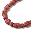 Fish Dyed Natural Lava Rock Beads Strands G-O126-01A-09-3