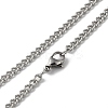 Non-Tarnish 304 Stainless Steel Double Layer Pendant Necklaces LS-NJEW-D047-05P-4