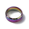 201 Stainless Steel Wide Band Finger Rings for Women Men RJEW-WH0009-13F-M-2