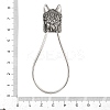 316 Surgical Stainless Steel Rhinestone Keychains STAS-Z165-03AS-3