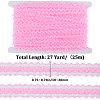 25M Nylon Elastic Pleated Lace Trim OCOR-CY0001-13E-2