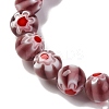 Handmade Millefiori Lampwork Beads Strands LAMP-G164-05O-3