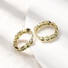 Brass Micro Pave Cubic Zirconia Hoop Earrings EJEW-P322-02G-3