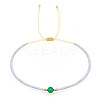 Adjustable Glass Seed Bead Braided Bead Bracelets for Women VT9382-40-1