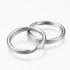 Tarnish Resistant 304 Stainless Steel Split Key Rings STAS-P178-0.8x8mm-P-2